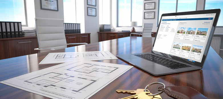 Hausverwaltung gründen - modernes Büro